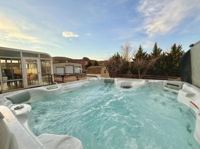 Home near Zion with private hot tub Sleeps 10