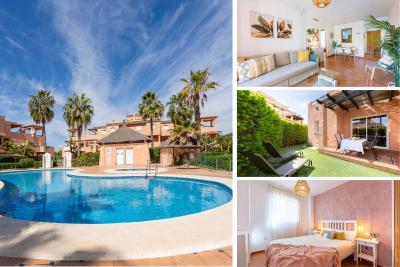 Jardín privado # NETFLIX # Playa a 8min # WIFI # Familia # Apartamento