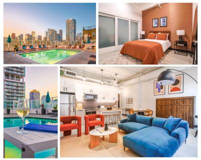Stunning 1 BDR 1 BTH Modern Loft with Pool, Jacuzzi in DTLA!