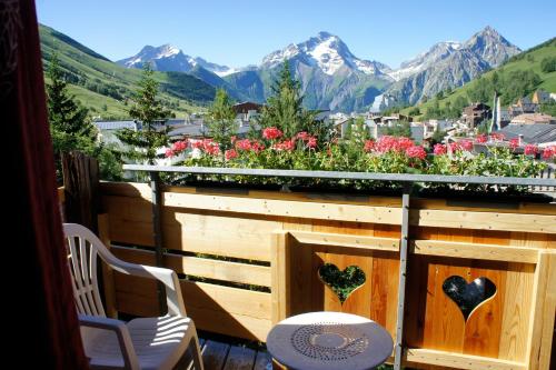 Balkon/terasa, Hotel Adret in Les Deux Alpes