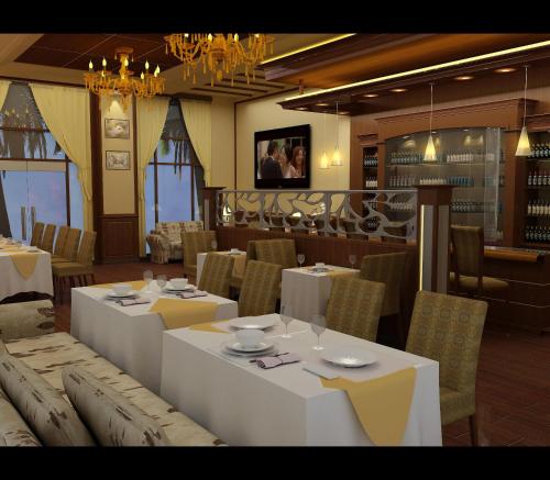 ห้องอาหาร, Ambrosia Sarovar Portico Haridwar in หริดวาร์