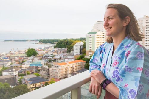 발코니/테라스, 마홀로바 마인즈 미우라 리조트 (Maholova Minds Miura Resort) in 요코스카