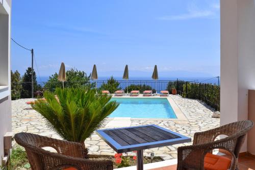 View, Ostria's House in Skala