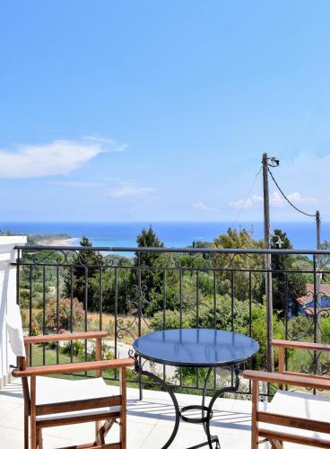 Balcony/terrace, Ostria's House in Skala