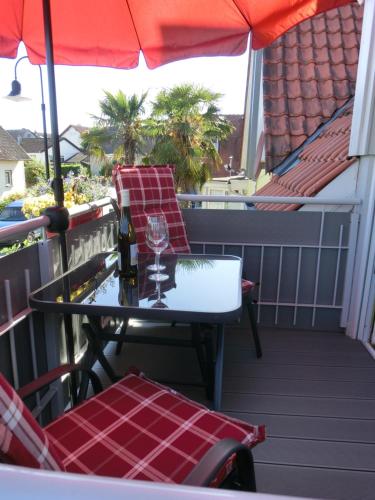 Erkély/terasz, Ferienhaus Cartoonwerkstatt in Kapellen-Drusweiler