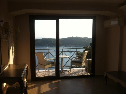 Balcony/terrace, Palatino Hotel in Parga