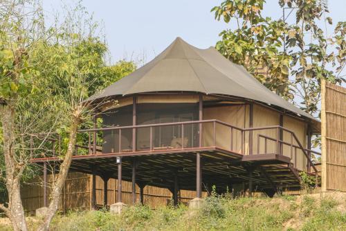 Balcony/terrace, Jagatpur Lodge in Patihani