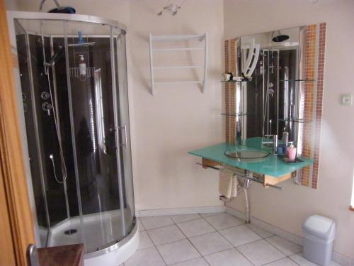 Fürdőszoba, La Loge du Chateau in Saint-Dier-d'Auvergne