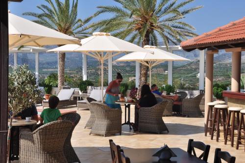 Restaurant, Castri Village in Itanos