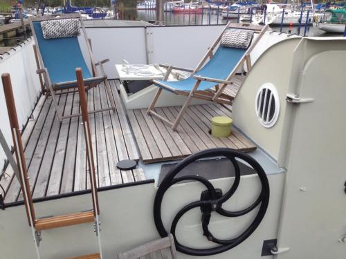 Hausboot Dänholm in Stralsund, Deutschland