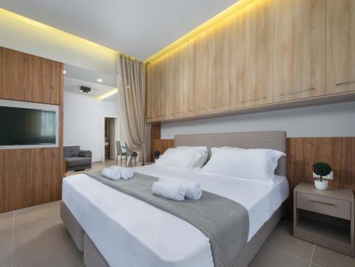 Exterior view of Lardos Luxury Apartments