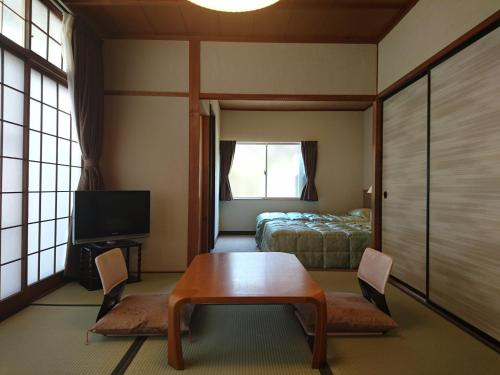 Room with Tatami Area and Shared Bathroom