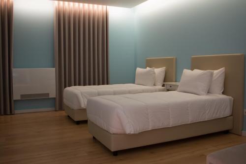 2 twin beds, 1 sofa bed