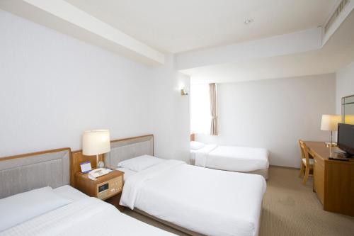 3 twin beds