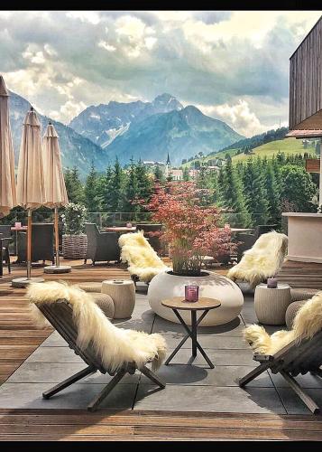 Étterem, Verwohn-Wellnesshotel Walserhof in Hirschegg (Vorarlberg)