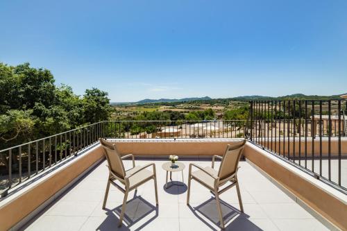 شرفة/ تراس, Agroturismo Ses Vistes in بوريراس