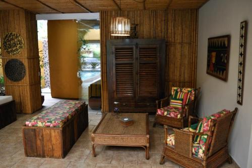 ห้องส่วนกลางสำหรับนั่งเล่น/ดูทีวี, Pousada Ilha Brazil in ปิอูวา