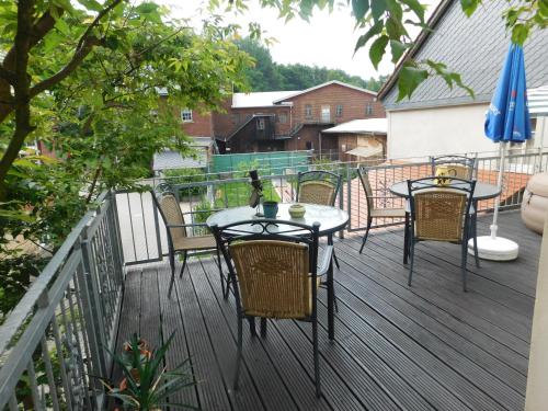 Balcony/terrace, Pension Spreeeck in Ebersbach