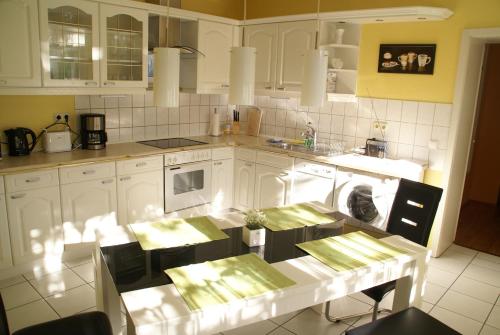 Konyha, Apartment Erfordia Erfurt am Egapark in Bruhlervorstadt