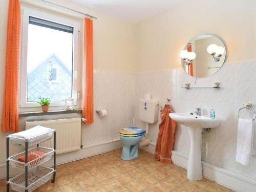Bathroom, Cosy holiday home in the idyllic Vogtland with lots of excursion destinations. in Muldenhammer