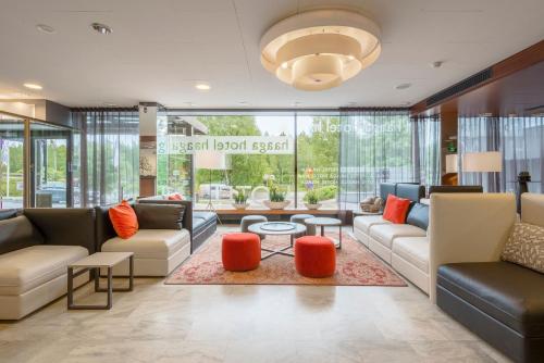 Lobby, Hotel Haaga Central Park near Hartwall Arena