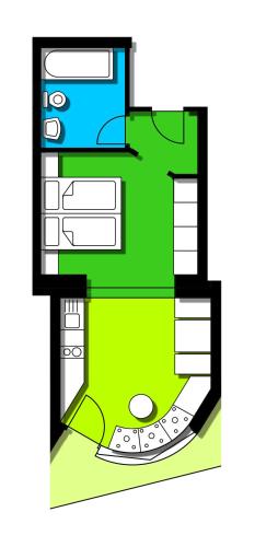 One-Bedroom Apartment with Balcony