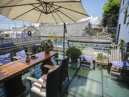 バルコニー/テラス, Dali Yunxi Boutique Inn in 大理（ダーリー）