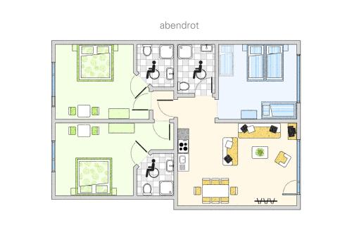Hotel Waldesblick Room Type - Comfort Three-Bedroom Apartment Hotel Waldesblick Room Type - Comfort Three-Bedroom Apartment