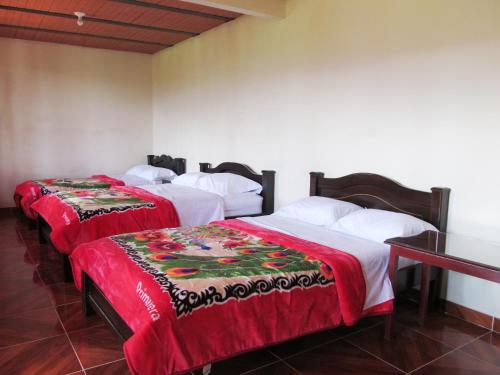 4 double beds