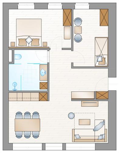 2 bedrooms, 4 beds