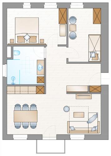 2 bedrooms, 4 beds