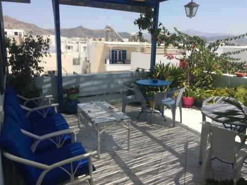 Balcony/terrace, Hotel Elizabeth in Naxos Island