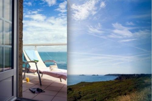 Erkély/terasz, Hotel de la Pointe du Grouin in Cancale
