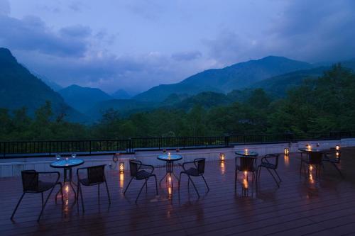 Balcony/terrace, Nakao Kogen Hotel Kazaguruma in Chubu Sangaku National Park