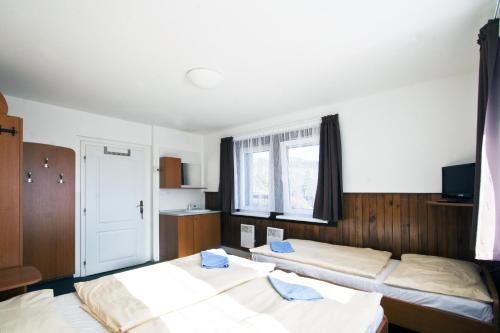 1 double bed, 2 twin beds