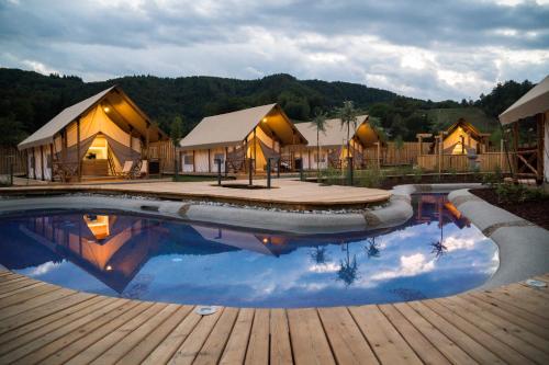 Tent with Pool