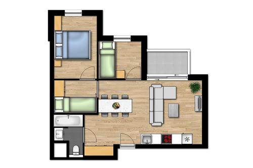 Holiday Suites Zeebrugge Room Type - Spacious Familie Suite | 6p Holiday Suites Zeebrugge Room Type - Spacious Familie Suite | 6p