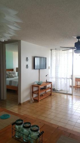 Guestroom, Beach apartment with electricity, AC, Wifi in Luquillo