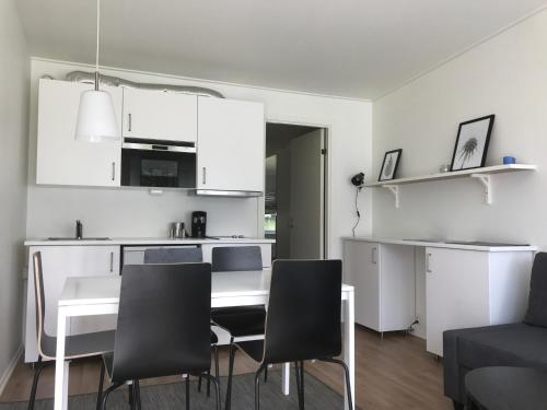 kök, Hallestrand Seaview Apartment in Hällestrand