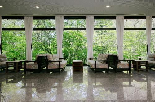 Lobby, Nakao Kogen Hotel Kazaguruma in Chubu Sangaku National Park