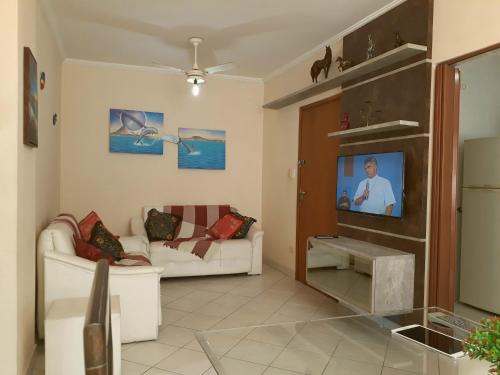 Shared lounge/TV area, Apto no Ed. Alexandra I near Barracao Do Alemao