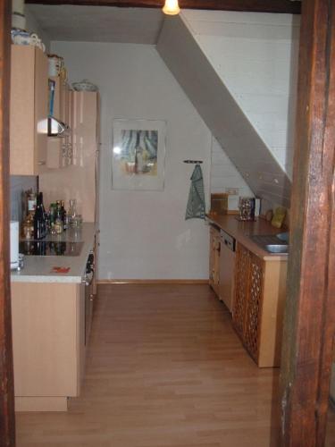 virtuve, Wohnen im Burghotel in Lorch-Lorchhausen