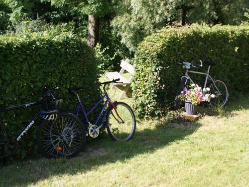 Rural g te surrounded by fruit trees