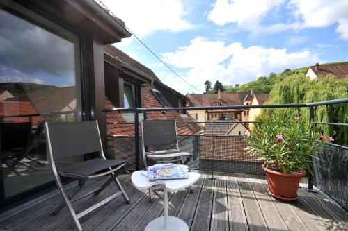 陽台/露台, Gites Les Terrasses du Wineck in 卡松德