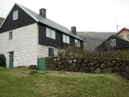 Idyllic house near river and ocean