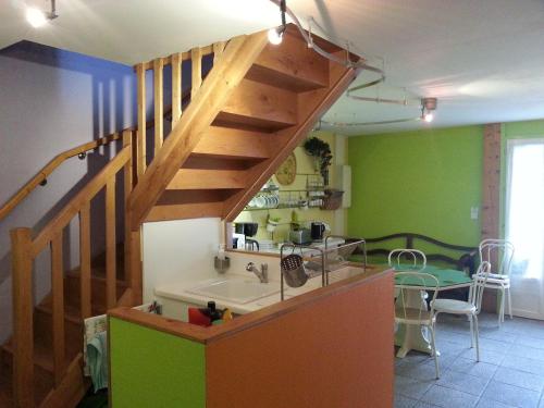 Konyha, Chambres d'Hotes Au Grillon Dort in Moustey