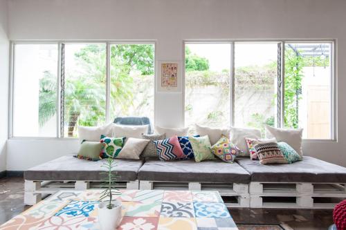 Shared lounge/TV area, Capital Hostel de Ciudad in Mata Redonda