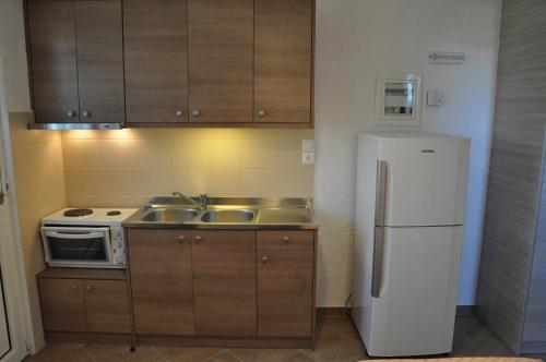 주방, Villa Annilena in 파랄리아 톨로포노스