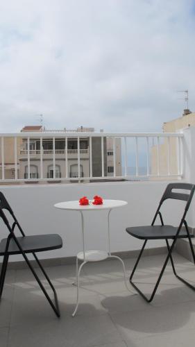 Erkély/terasz, Hostal Onteniente in La Mamola