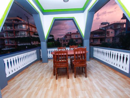 Balcony/terrace, Pokhara Backpackers Hostel in Pokhara